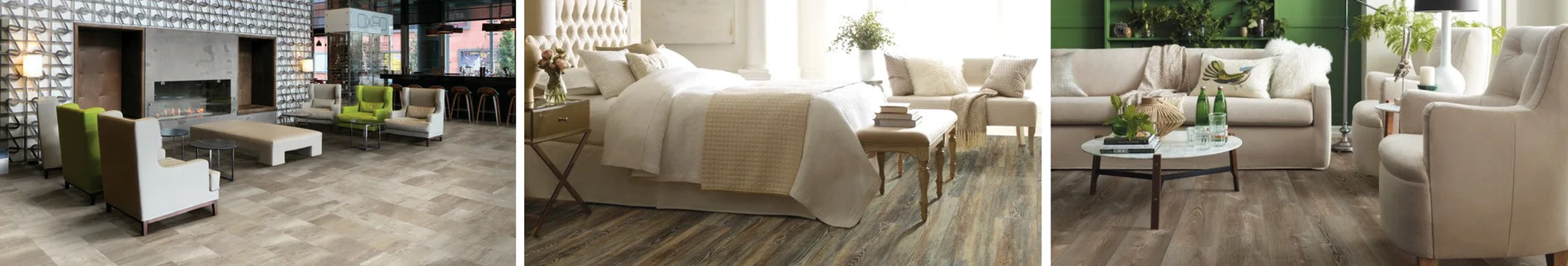 luxury vinyl flooring room scene